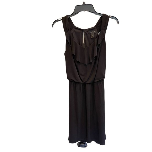 034 15 White House Black Market Cocktail Dress Sleeveless Midi black Size M - Picture 2 of 9